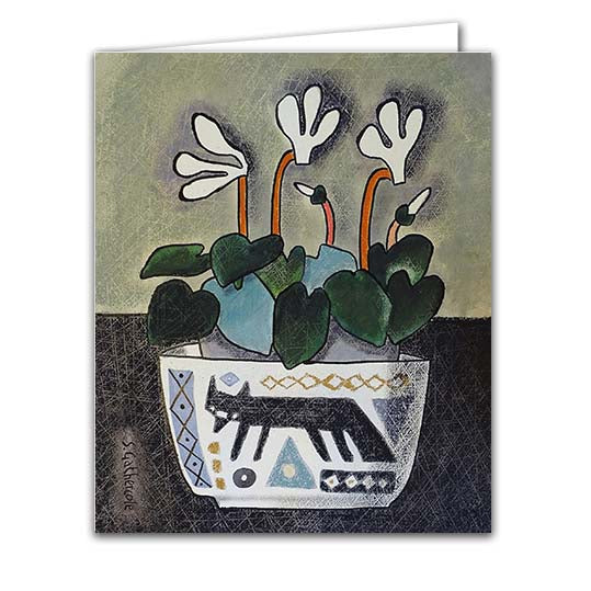 Cyclamen and Svaale Dish II by Susan Gathercole