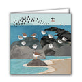 Dunlin and Ringed Plover by Rachel Hudson