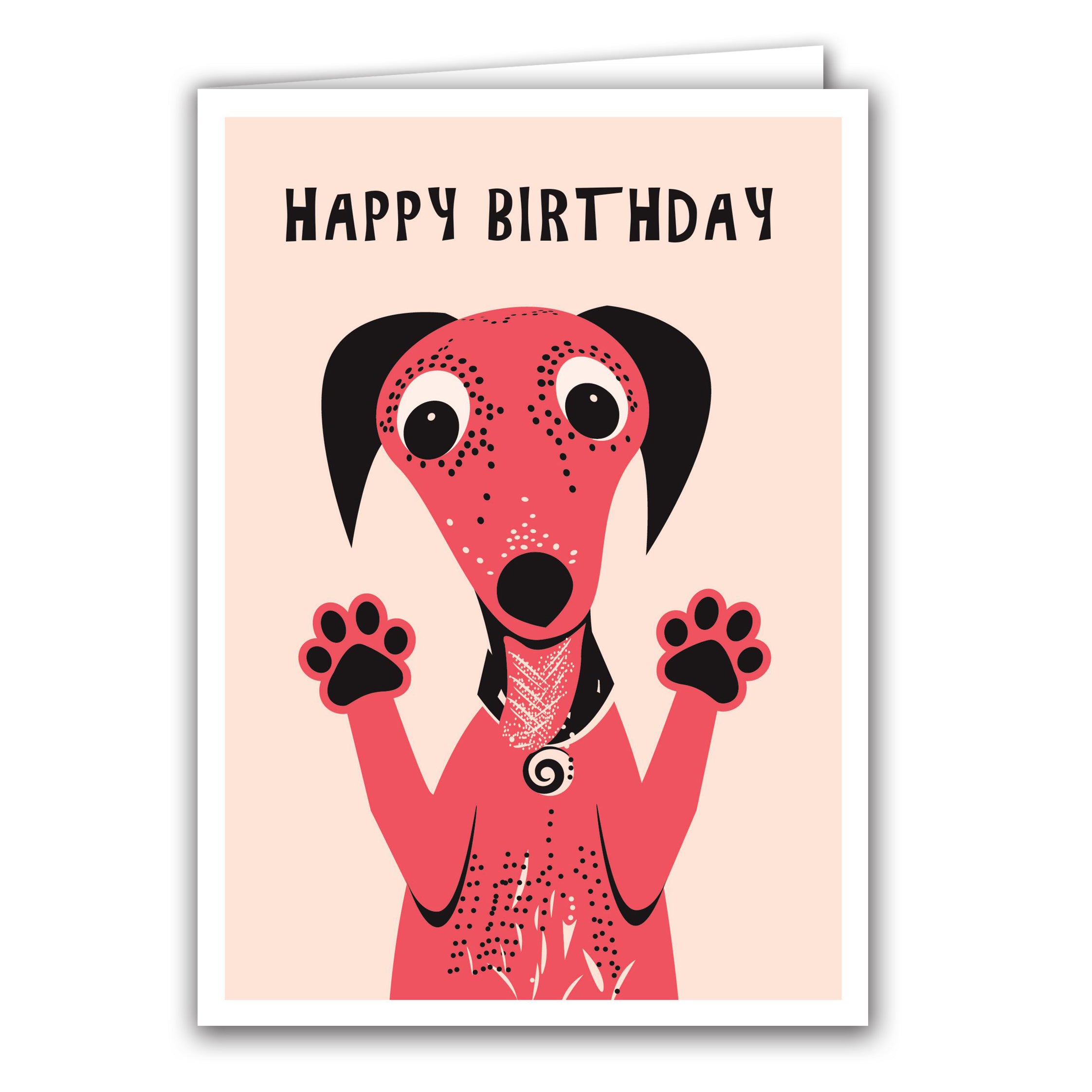 Happy Birthday Paws Up by Anne Cakebread