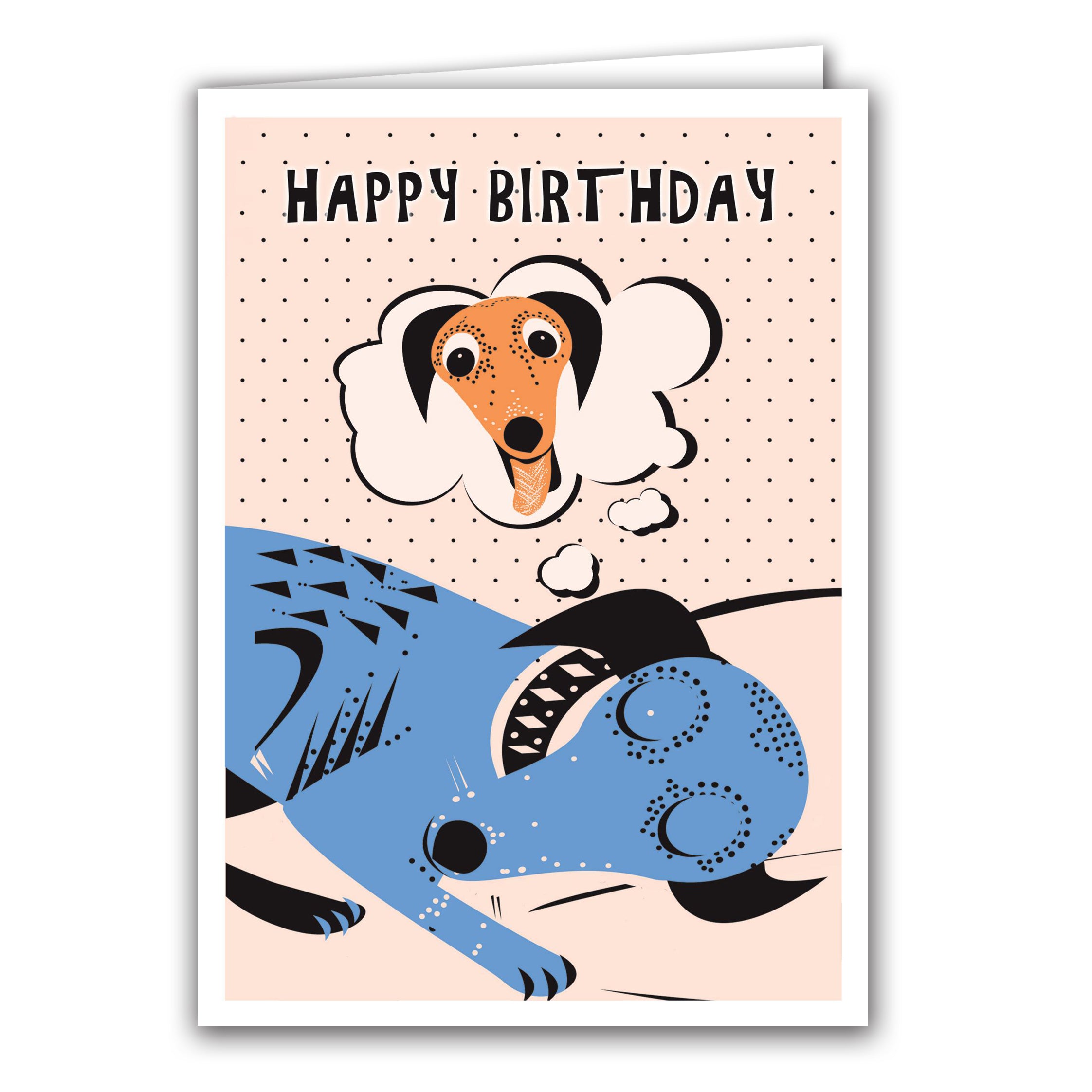 Happy Birthday Dog Dream by Anne Cakebread