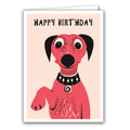 Happy Birthday Single Paw by Anne Cakebread