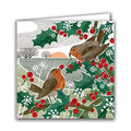 Robins in Holly by Liane Payne