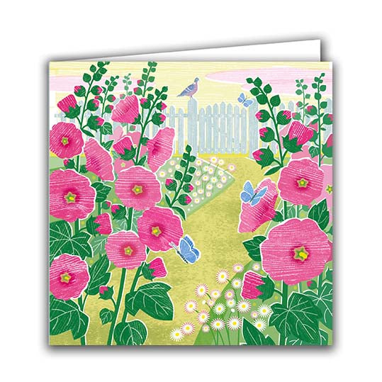 Hollyhocks by Liane Payne