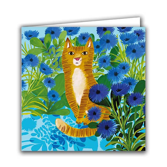Cornflower Cat by Kay Widdowson