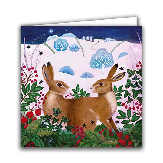 Winter Hares by Bex Parkin