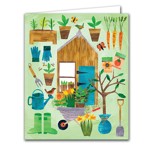 Allotment Shed by Tracey English