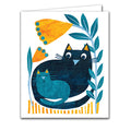 Folk Cat and Kitten by Tracey English