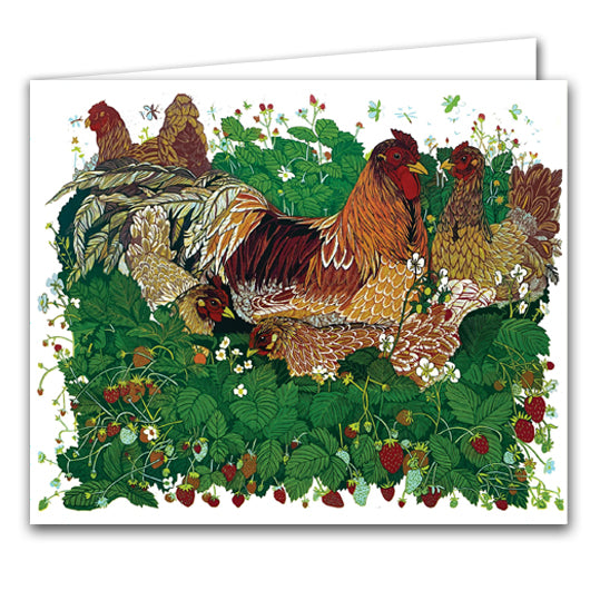 Chickens by Elina Adrshina