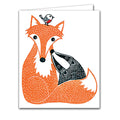 Fox, Badger and Robin by Kat Lendacka