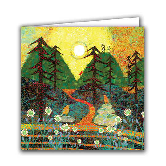 Two birds and a Dotty Fox by Michelle Brown