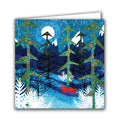 Dotty Fox in Winter Pines by Michelle Brown