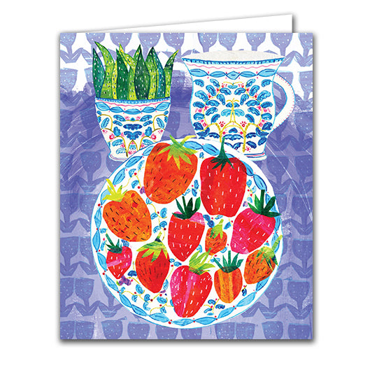 Strawberry Still Life by Tracey English